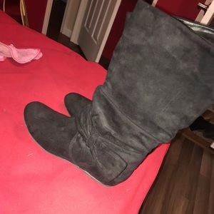 black boots